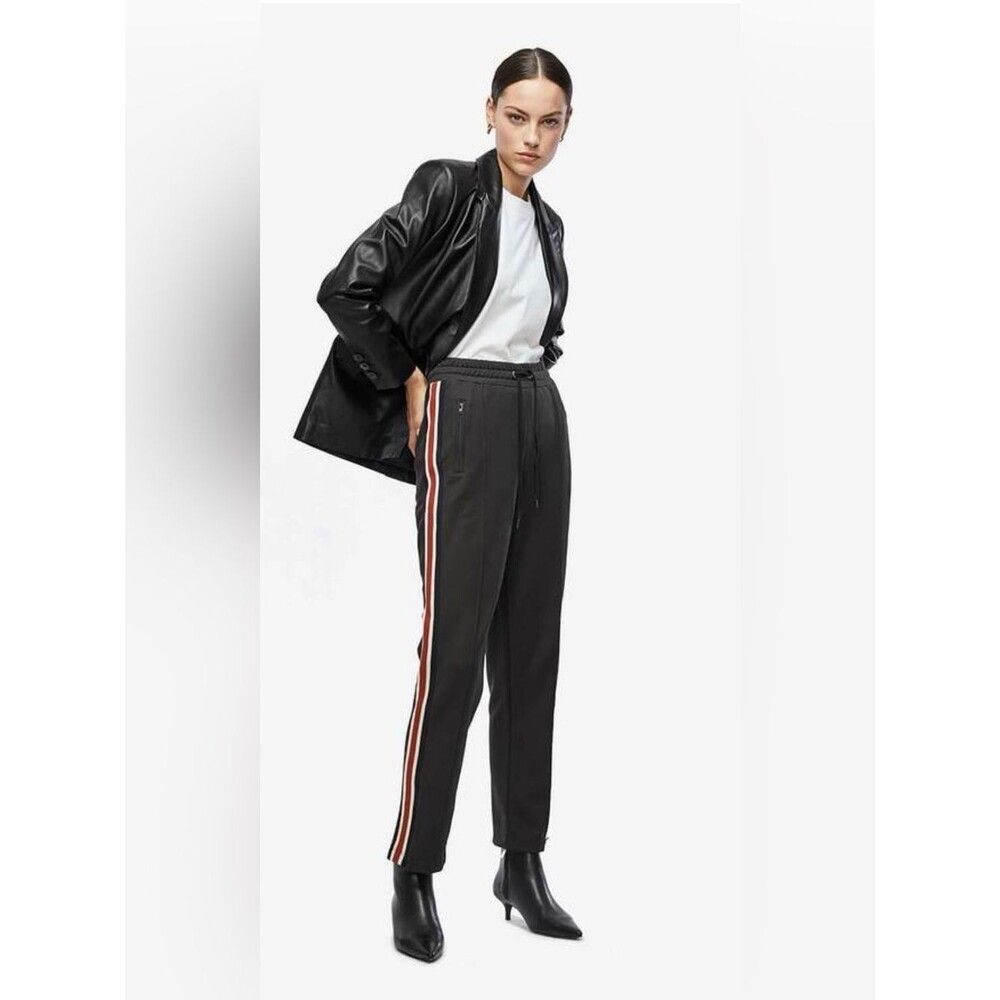 Anine Bing Black Nico Track Pants M